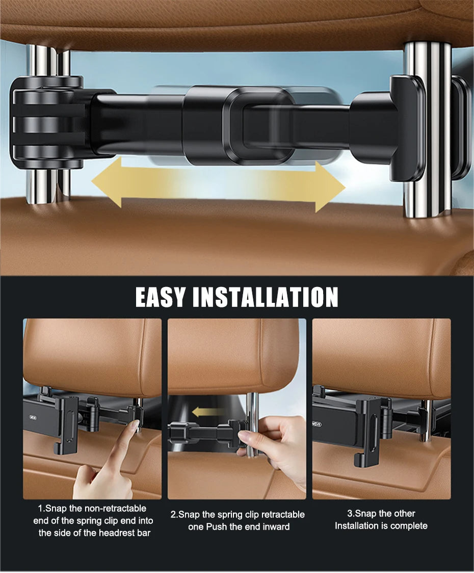 Telescopic car phone/tablet holder (5-13 inches)