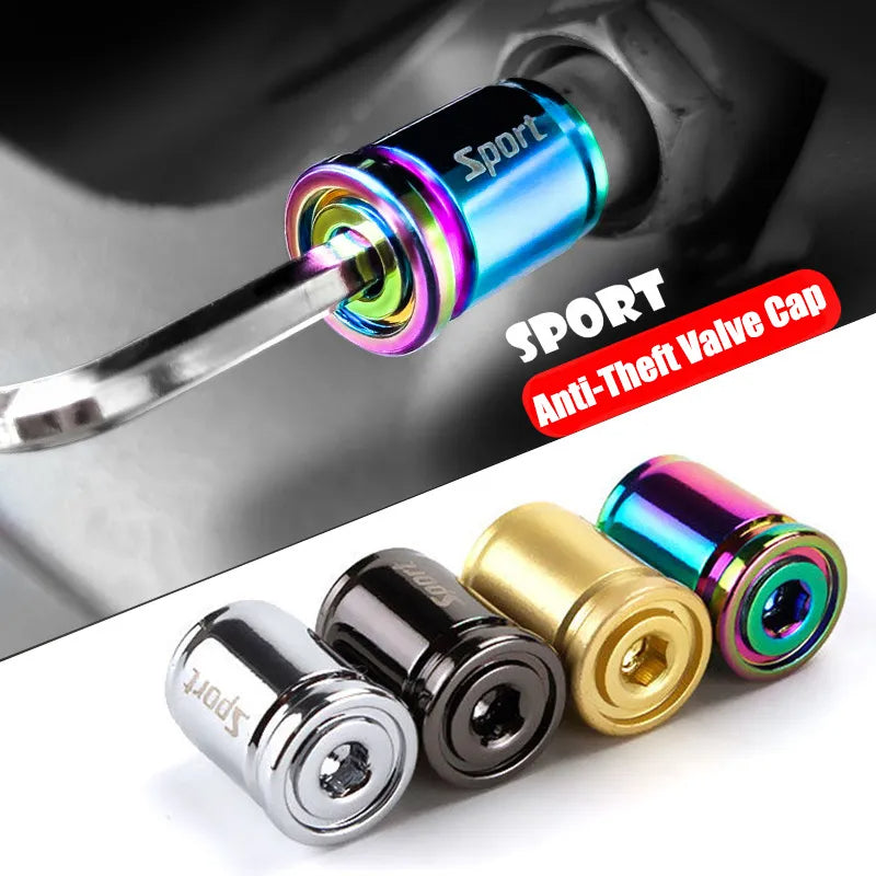 Anti-Theft Valve Caps (set 4) (with key)