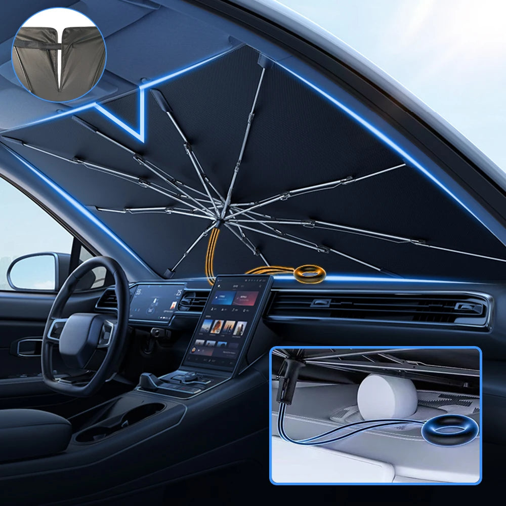 Car sunshade - with or without handle