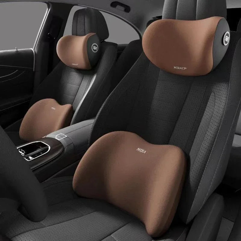 Car headrest or lumbar support cushion for (car) seats