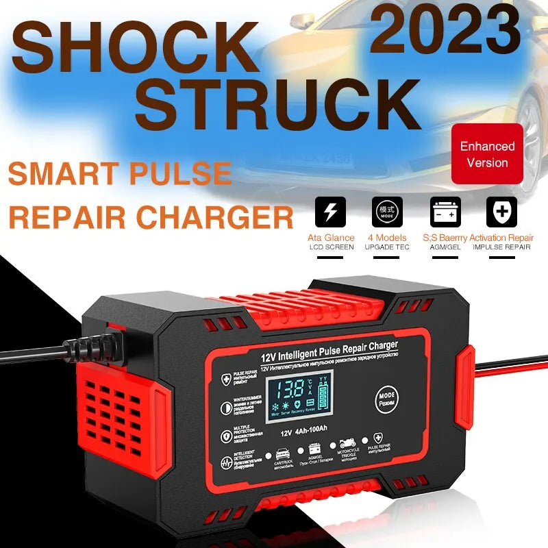 Car battery charger 12V 6A also for deep cycle