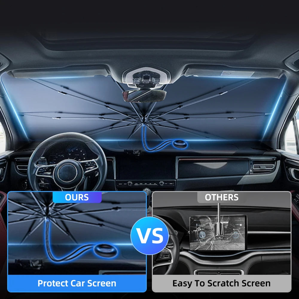 Car sunshade - with or without handle