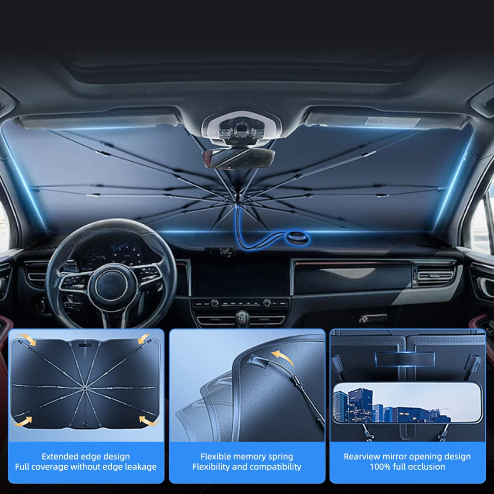 Car sunshade - with or without handle