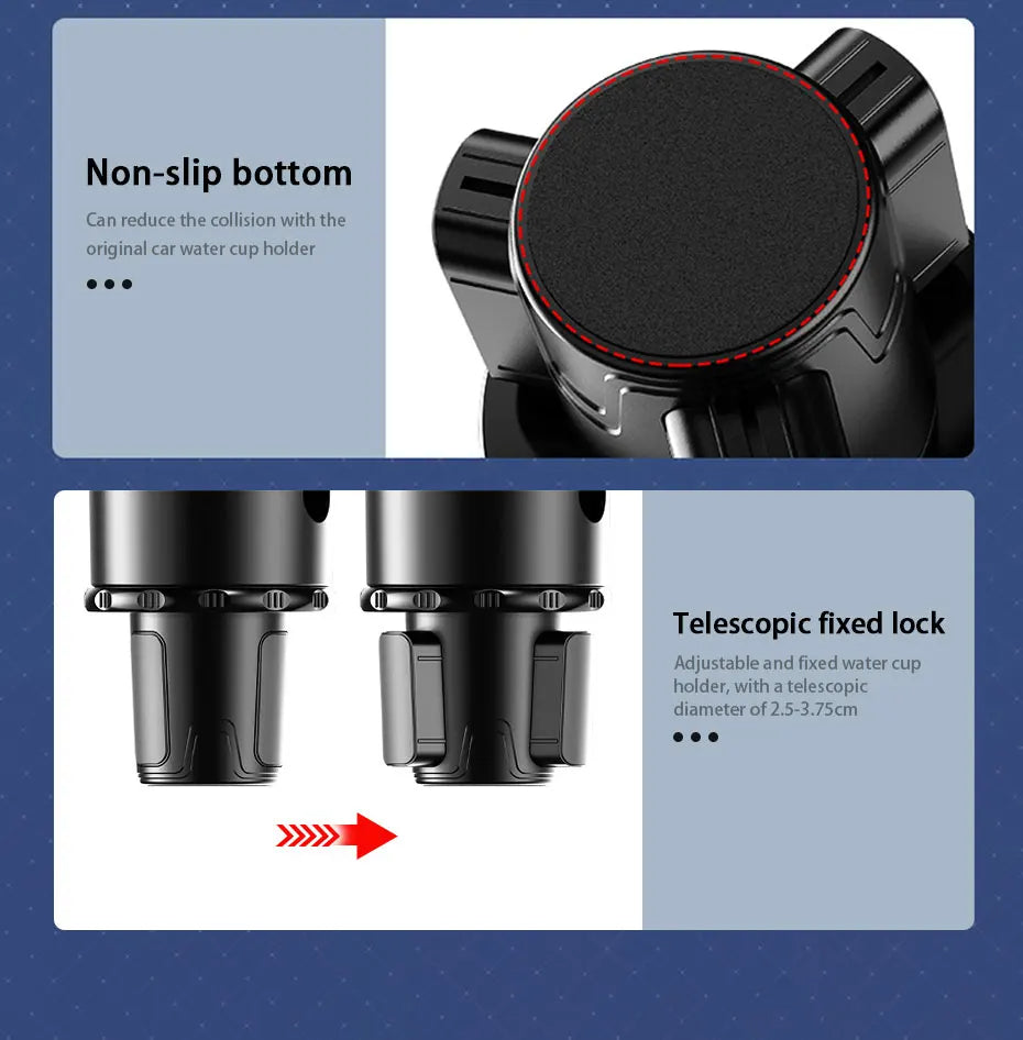 Car Cup Holder Expander: Food Tray