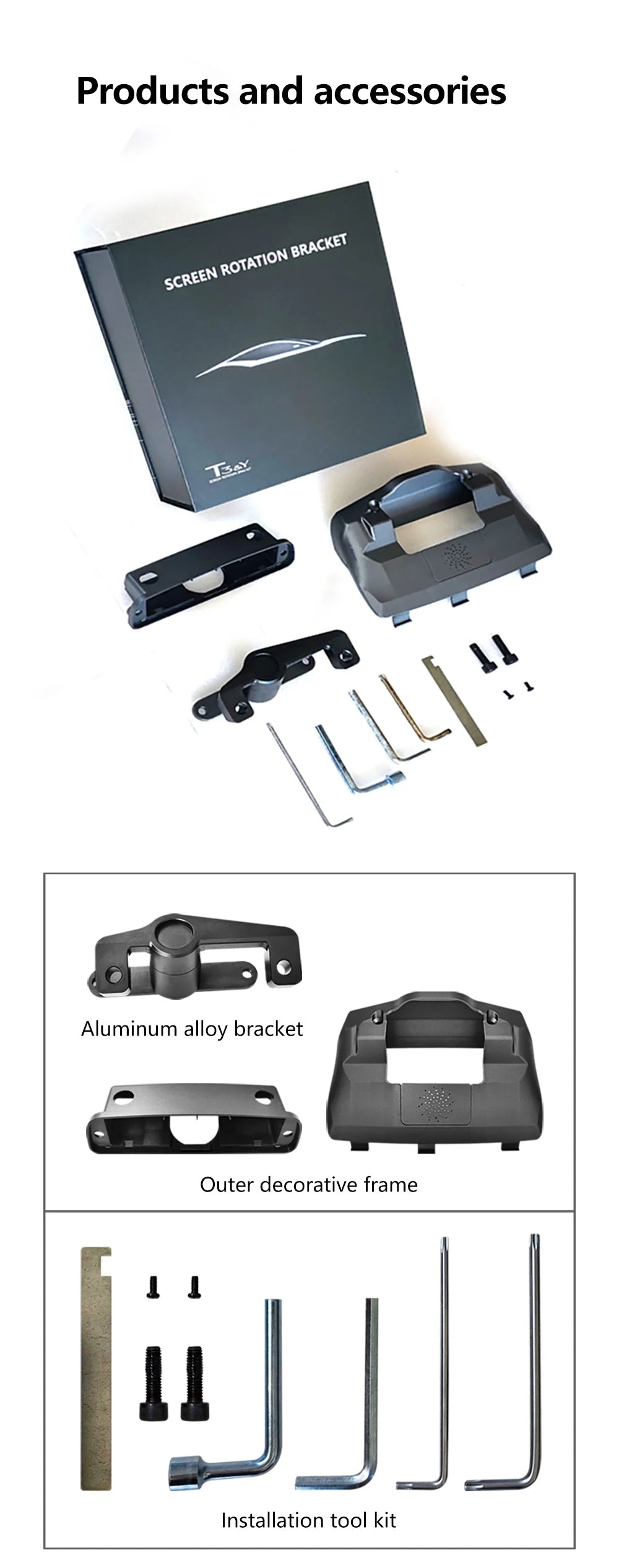 Rotation Bracket Swivel Mounting - Suitable for Tesla 3/Y