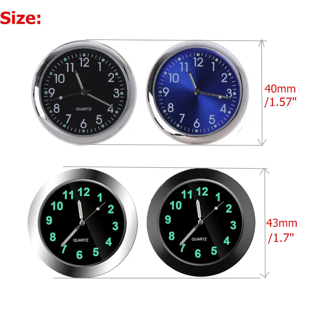Self-adhesive car clock