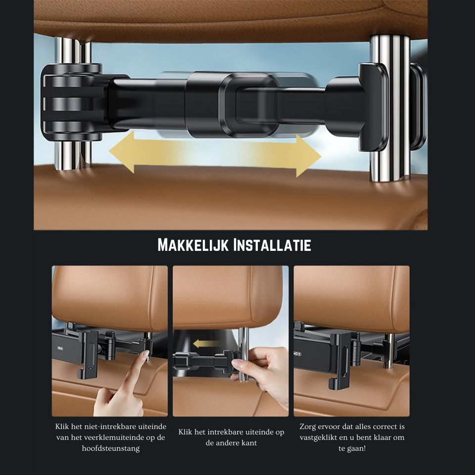 Telescopic car phone/tablet holder (5-13 inches)