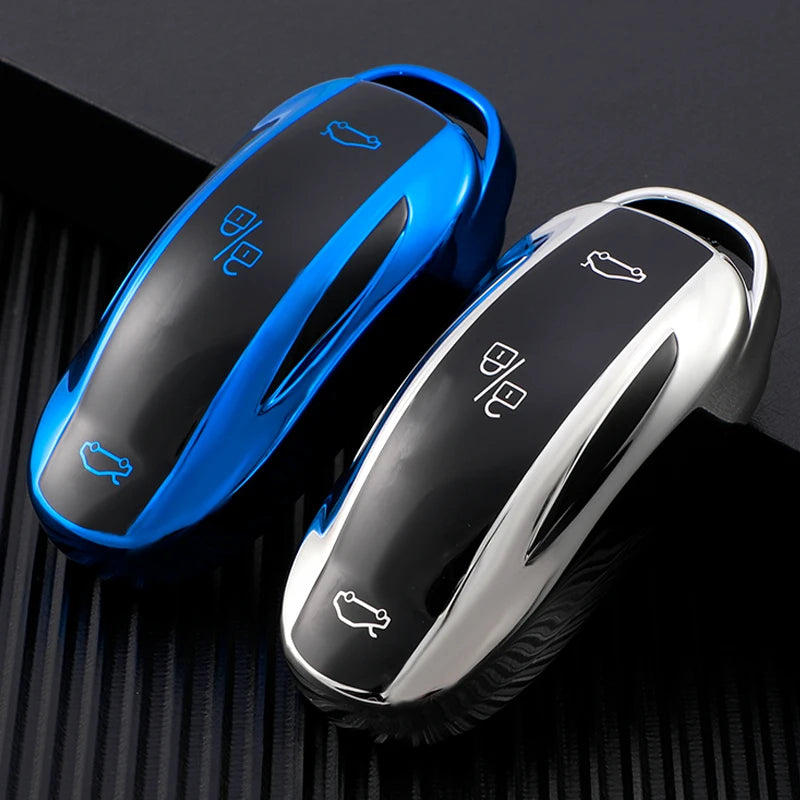 Car Key Case and Keychain - Suitable for Tesla