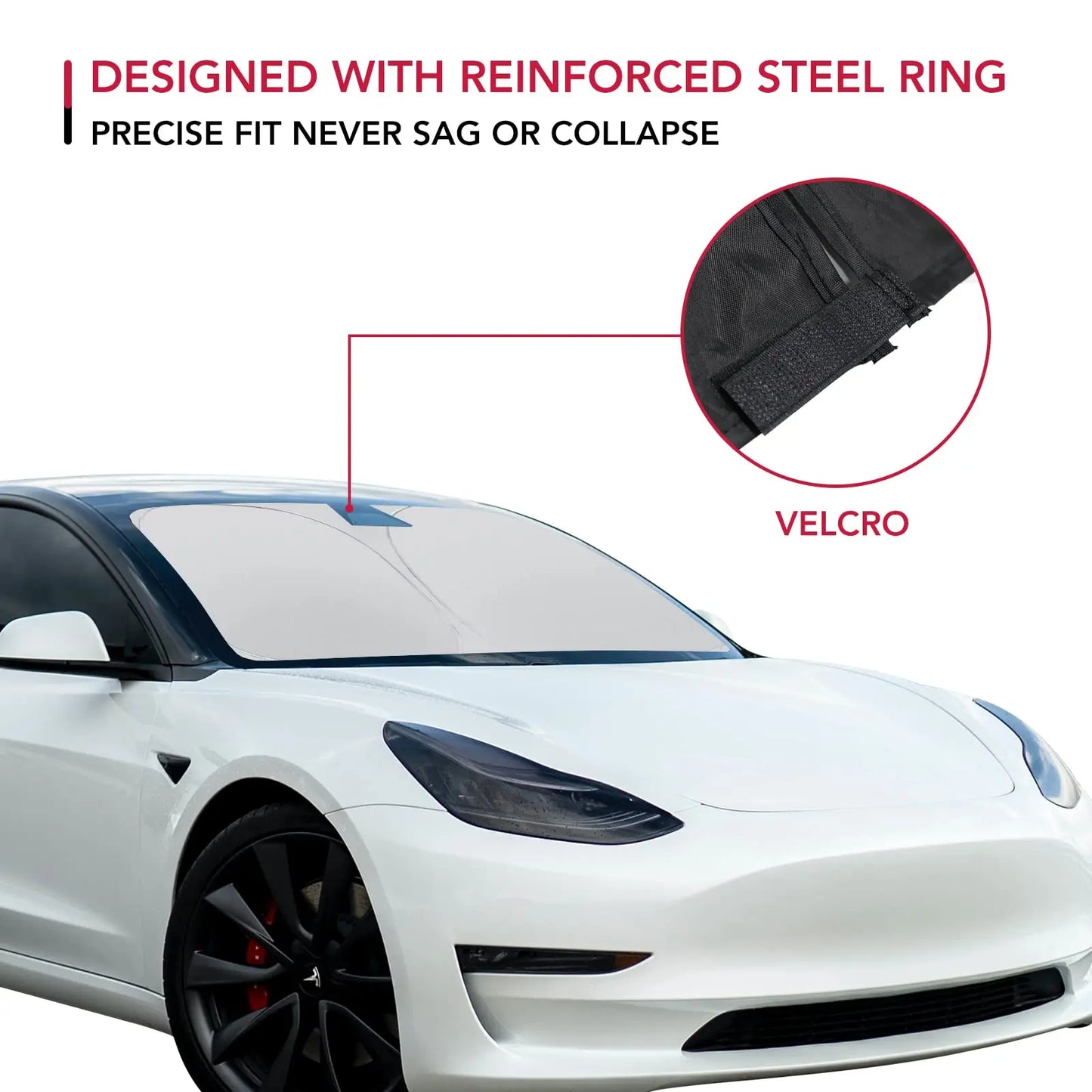 Vooruit Zonnescherm: Geschikt voor Tesla 3/Y