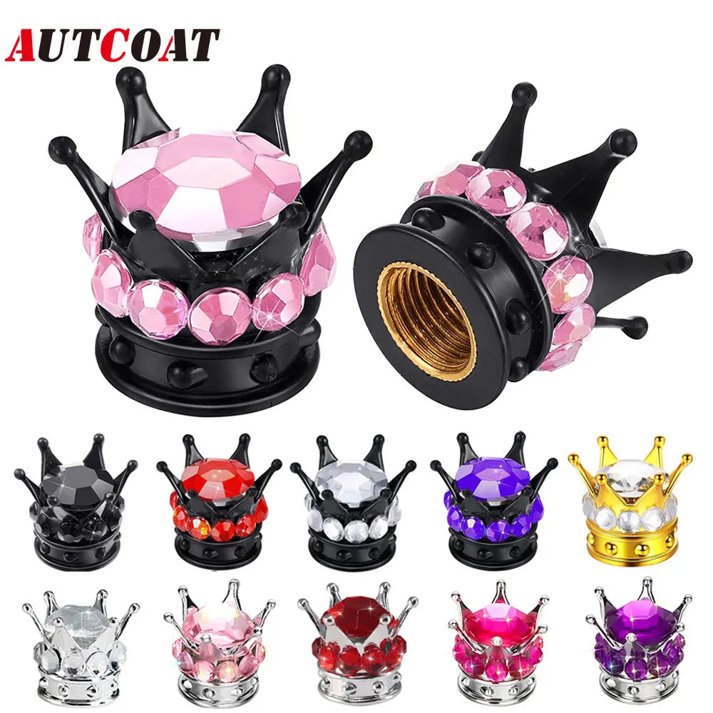 Bling Kroon Universal Valve Caps (set 4)