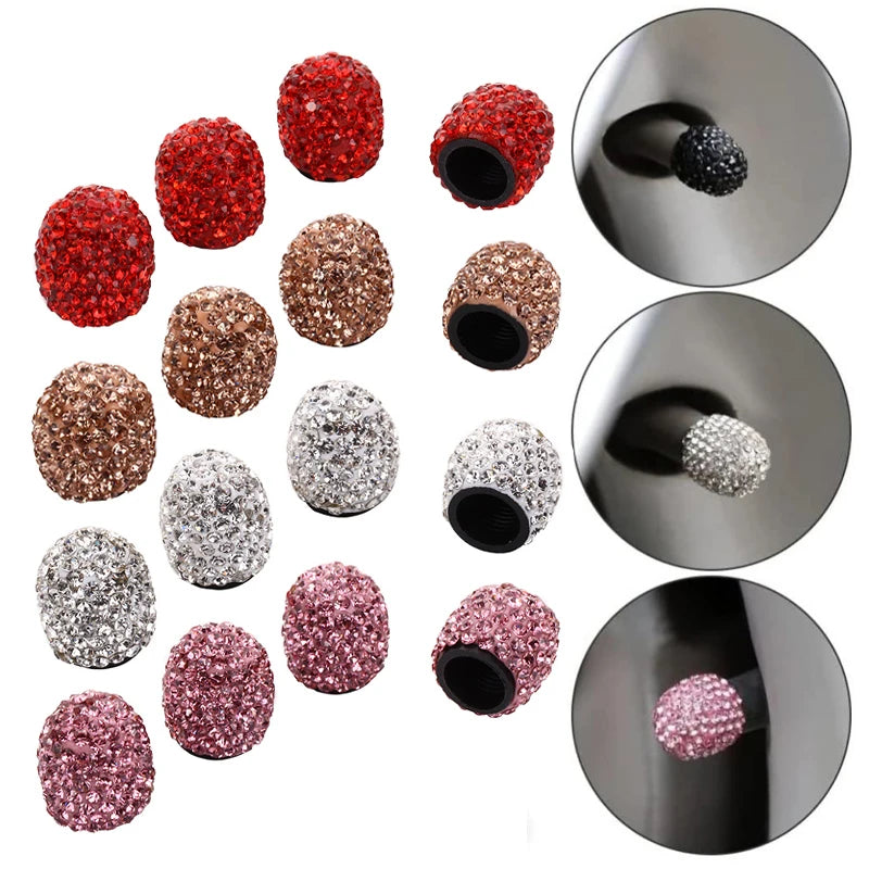 Diamond Universal Valve Caps (set 4)
