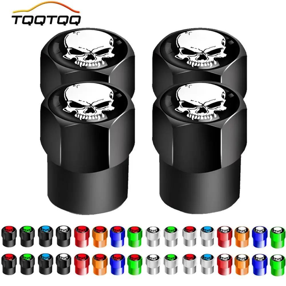 Universal Valve Caps (set 4) - Evil Skull