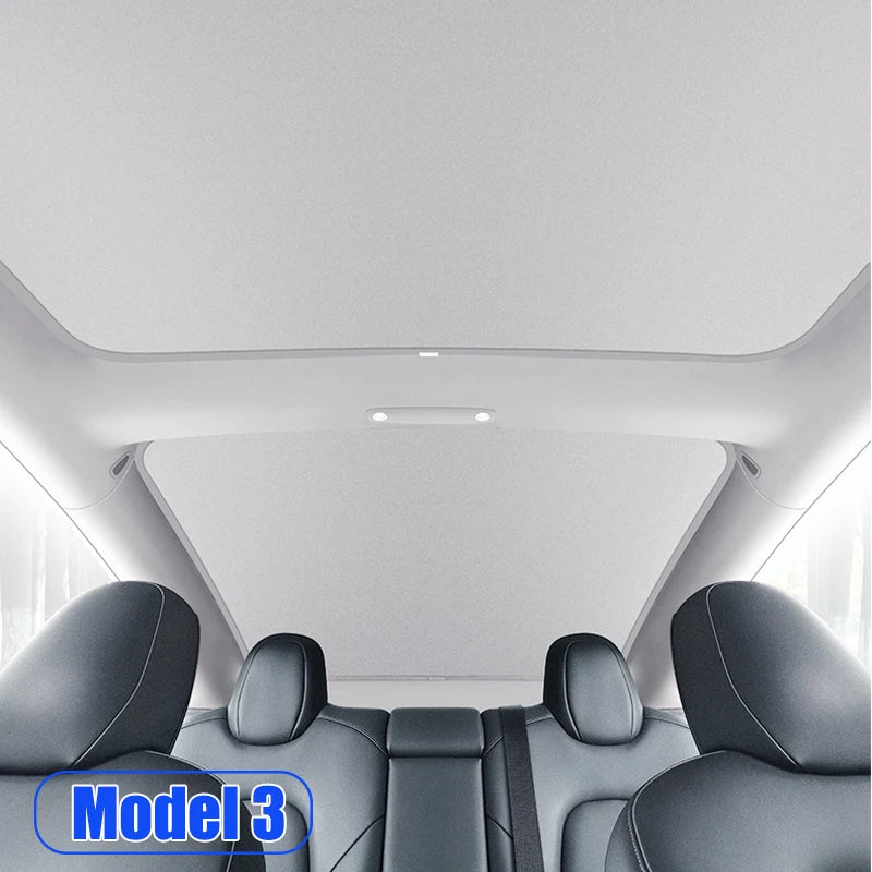Schuifdak Zonbeschermer: Geschikt voor Tesla Model Y/3/3Highland