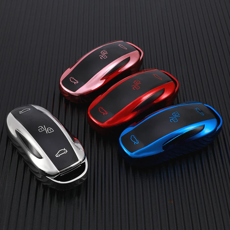 Car Key Case and Keychain - Suitable for Tesla