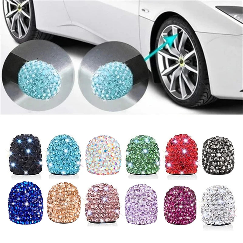 Diamond Universal Valve Caps (set 4)