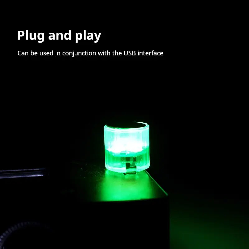 Car Mini USB LED Atmosphere Lamp for Interieur - Plug & Play