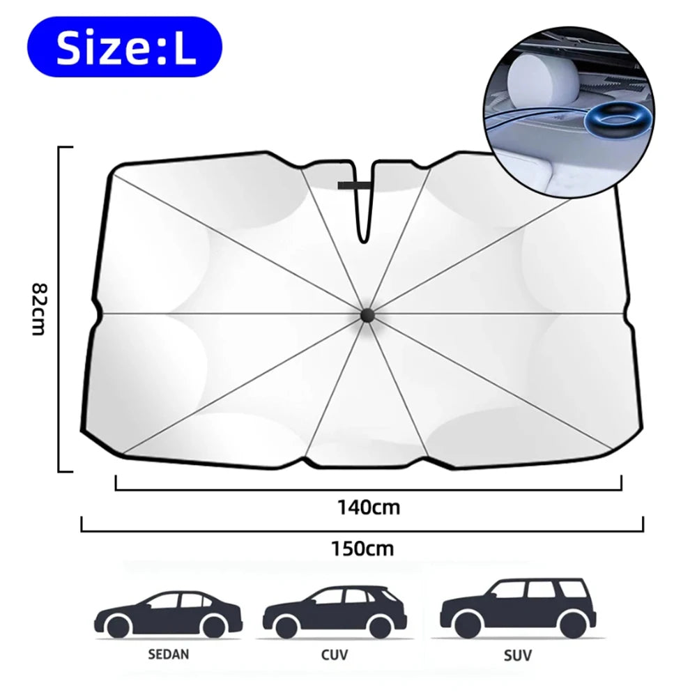 Car sunshade - with or without handle