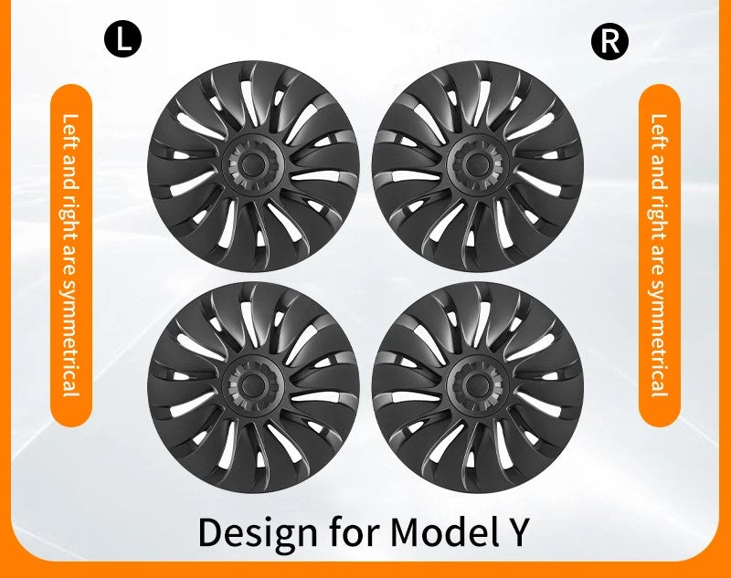 19 Inch Hubcaps Suitable for: Tesla Model Y/S