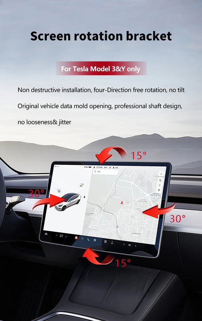 Drehhalterung, schwenkbare Montage – geeignet für Tesla 3/Y 